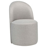 Aubrey Beige Upholstered Barrel Dining Side Chair (Set of 2) by Coaster at Eve Furniture