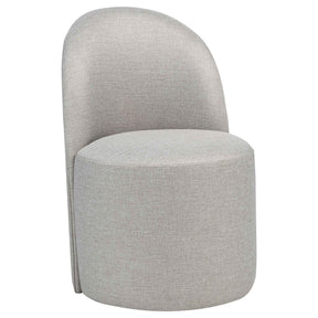 Aubrey Beige Upholstered Barrel Dining Side Chair (Set of 2) by Coaster at Eve Furniture