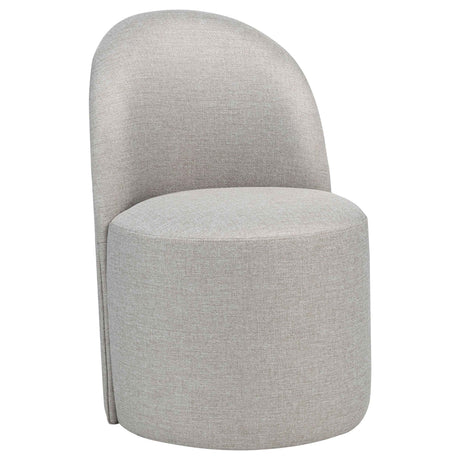 Aubrey Beige Upholstered Barrel Dining Side Chair (Set of 2) by Coaster at Eve Furniture