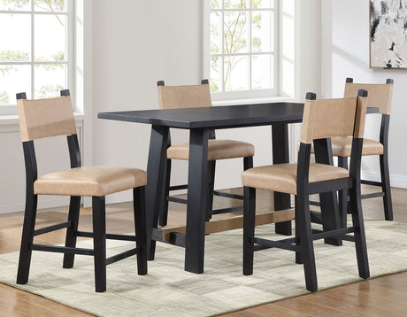 Aubrey Black Counter Height Dining Set by Steve Silver at Eve Furniture