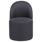 Aubrey Charcoal Upholstered Barrel Dining Side Chair (Set of 2) by Coaster at Eve Furniture