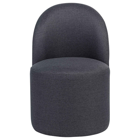 Aubrey Charcoal Upholstered Barrel Dining Side Chair (Set of 2) by Coaster at Eve Furniture