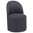 Aubrey Charcoal Upholstered Barrel Dining Side Chair (Set of 2) by Coaster at Eve Furniture