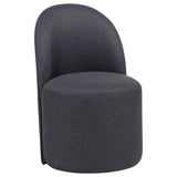 Aubrey Charcoal Upholstered Barrel Dining Side Chair (Set of 2) by Coaster at Eve Furniture