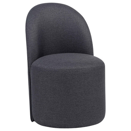 Aubrey Charcoal Upholstered Barrel Dining Side Chair (Set of 2) by Coaster at Eve Furniture