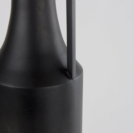 Aubrey Large Black Iron Flower Vase by Mercana at Eve Furniture