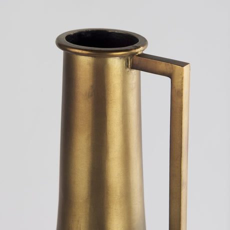 Aubrey Large Gold Iron Jug Vase by Mercana at Eve Furniture