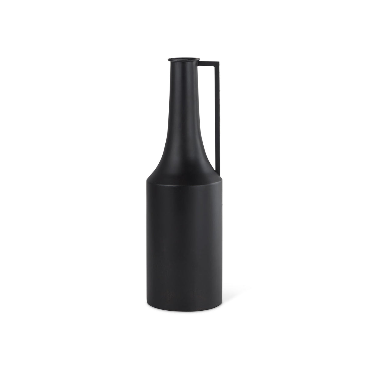 Aubrey Medium 18.0H Black Iron Flower Jug Vase by Mercana at Eve Furniture