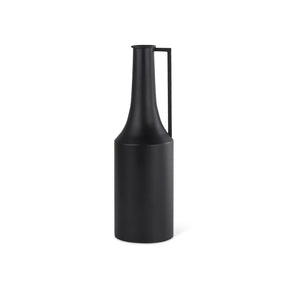 Aubrey Medium 18.0H Black Iron Flower Jug Vase by Mercana at Eve Furniture