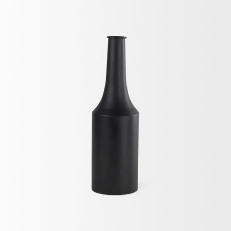 Aubrey Medium Black Iron Flower Jug Vase by Mercana at Eve Furniture