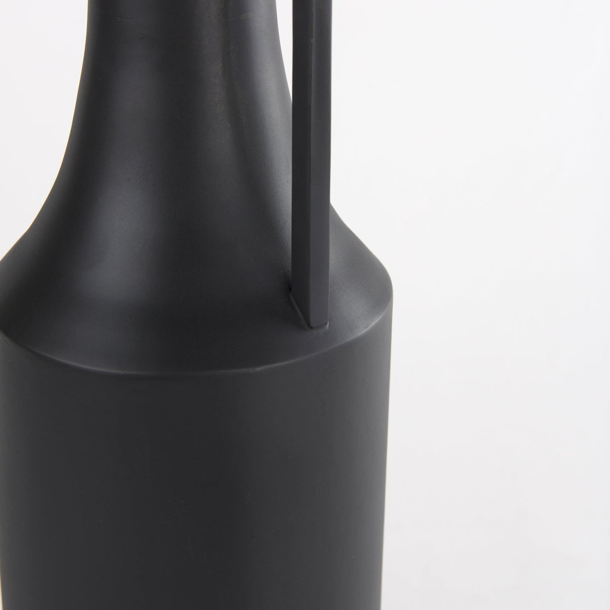 Aubrey Medium Black Iron Flower Jug Vase by Mercana at Eve Furniture