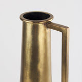 Aubrey Medium Gold Iron Jug Vase by Mercana at Eve Furniture