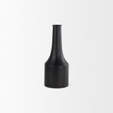 Aubrey Small 14.0H Black Iron Flower Vase by Mercana at Eve Furniture