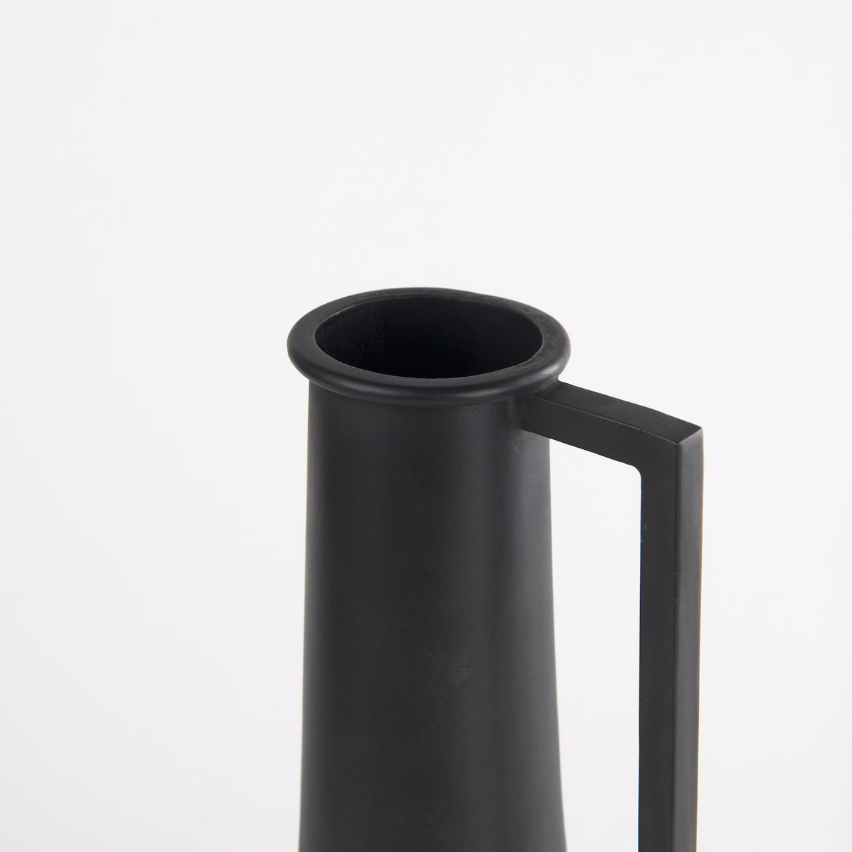Aubrey Small 14.0H Black Iron Flower Vase by Mercana at Eve Furniture