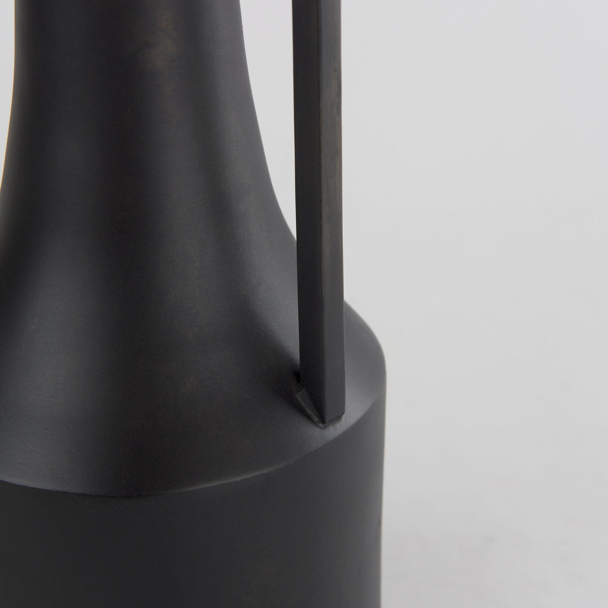 Aubrey Small 14.0H Black Iron Flower Vase by Mercana at Eve Furniture