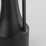 Aubrey Small 14.0H Black Iron Flower Vase by Mercana at Eve Furniture