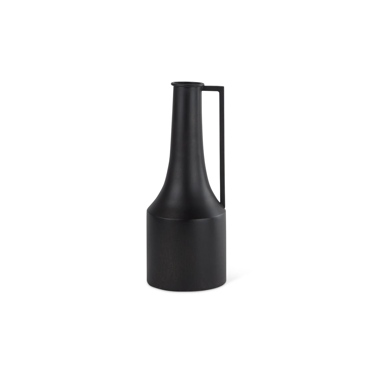 Aubrey Small 14.0H Black Iron Flower Vase by Mercana at Eve Furniture