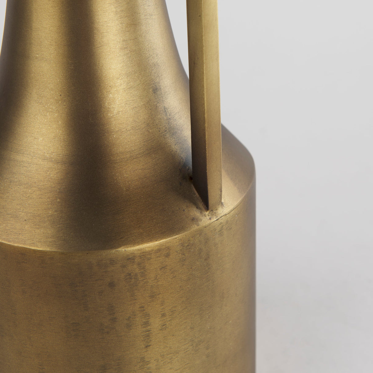 Aubrey Small 14.0H Gold Iron Flower Jug Vase by Mercana at Eve Furniture