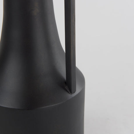 Aubrey Small Black Iron Flower Vase by Mercana at Eve Furniture