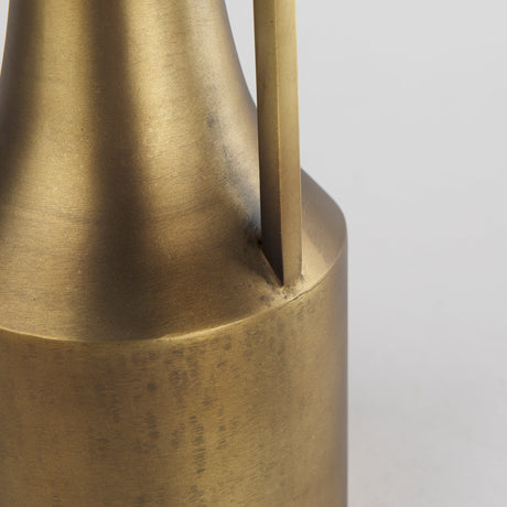Aubrey Small Gold Iron Flower Jug Vase by Mercana at Eve Furniture