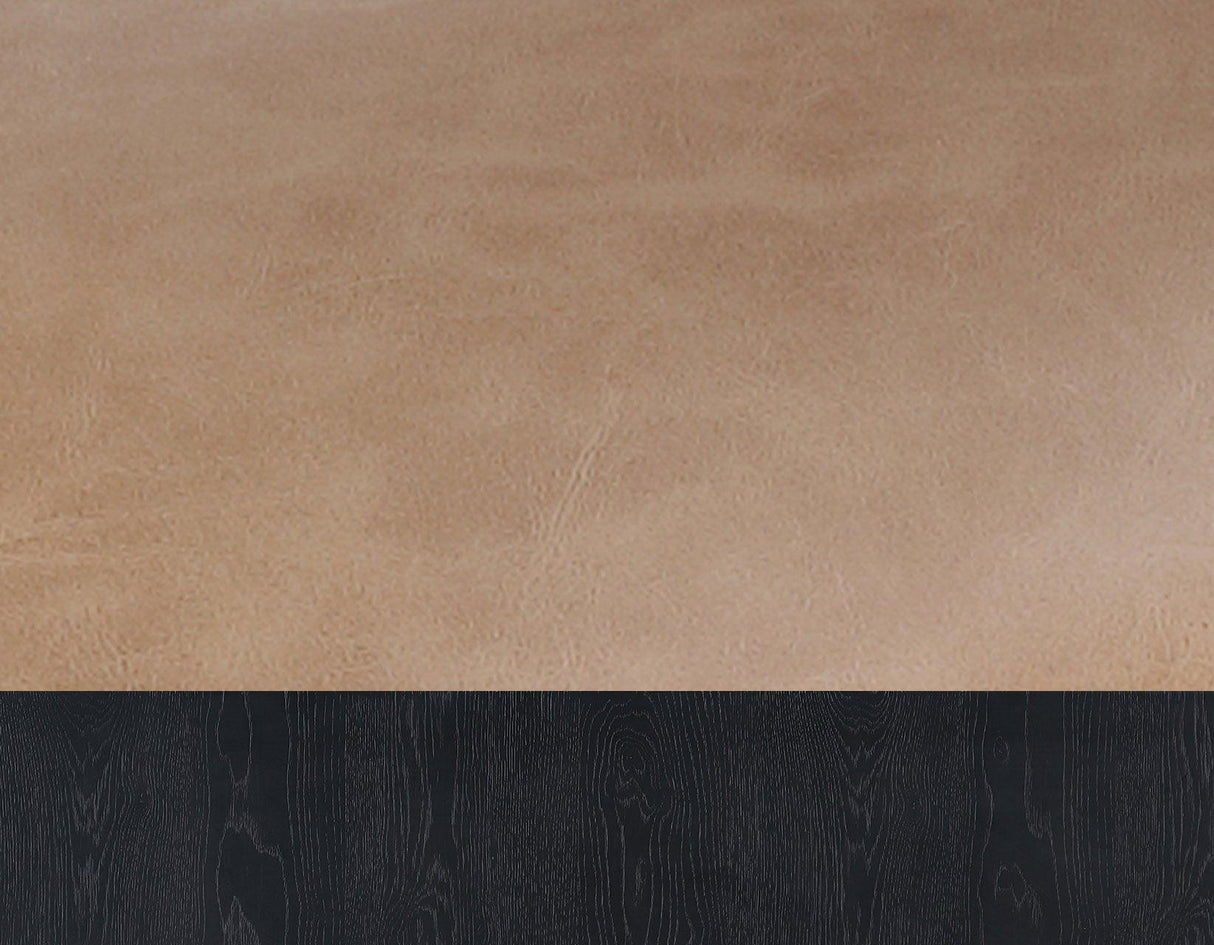 Aubrey 24″ Black Counter Chair with Camel Vegan Leather by Steve Silver at Eve Furniture