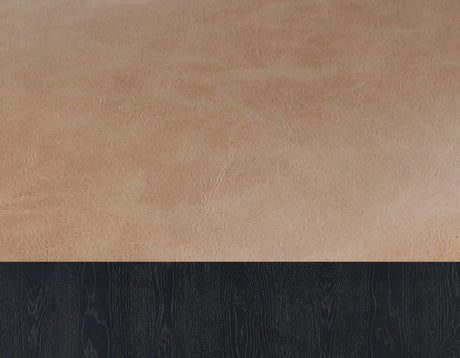 Aubrey 24″ Black Counter Chair with Camel Vegan Leather by Steve Silver at Eve Furniture