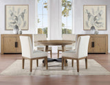 Aubrey 5-Piece 54″ Round Dining Table Set, Driftwood by Steve Silver at Eve Furniture