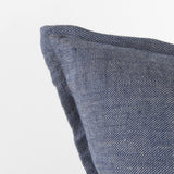 Aubrielle 20L x 20W Gray and Blue Fabric Color Blocked Decorative Pillow Cover by Mercana at Eve Furniture