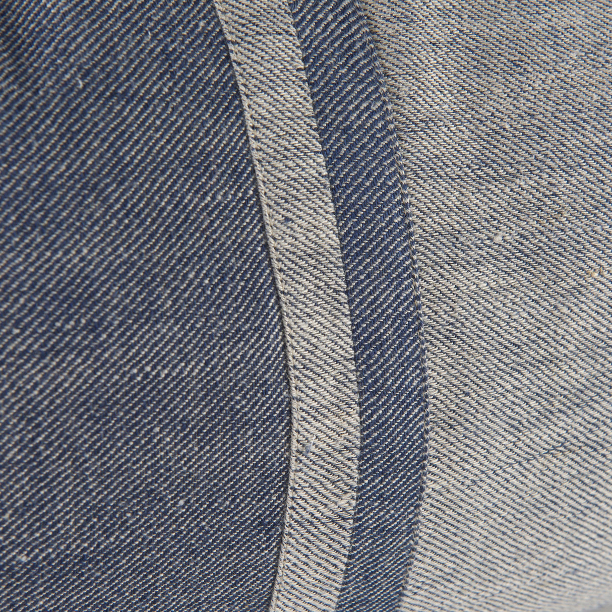 Aubrielle Gray and Blue Fabric Color Blocked Decorative Pillow Cover by Mercana at Eve Furniture