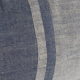 Aubrielle Gray and Blue Fabric Color Blocked Decorative Pillow Cover by Mercana at Eve Furniture