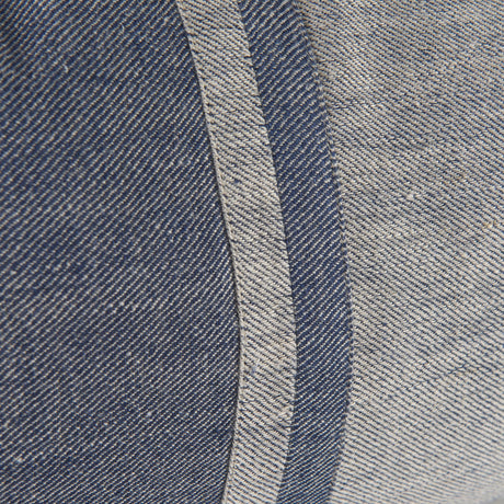 Aubrielle Gray and Blue Fabric Color Blocked Decorative Pillow Cover by Mercana at Eve Furniture