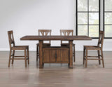 Auburn 5-Piece Storage Counter Table Dining Set(Table & 4 Side Chairs)