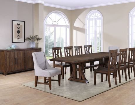 Auburn Dark Tobacco Dining Room Set by Steve Silver at Eve Furniture