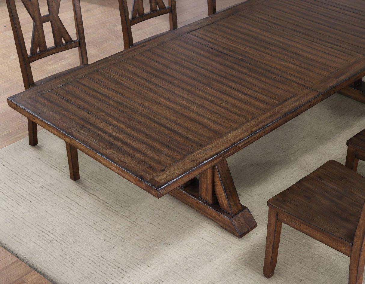 Auburn 5-Piece Dining Set (Table & 4 Side Chairs) by Steve Silver at Eve Furniture