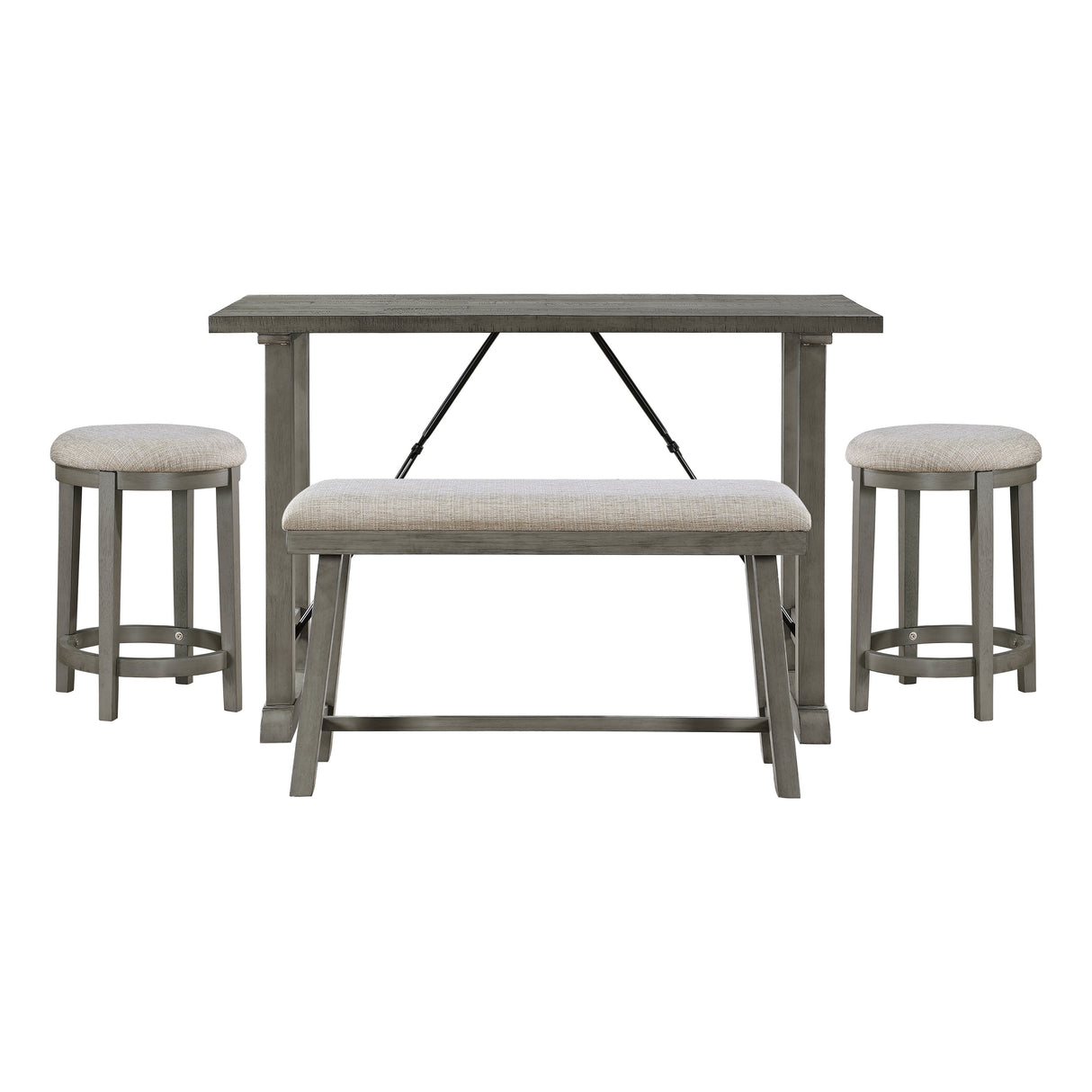 Auburndale Light Gray Counter Height Set by Homelegance at Eve Furniture
