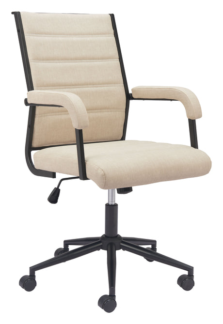 Auction Beige Office Chair by Zuomod at Eve Furniture