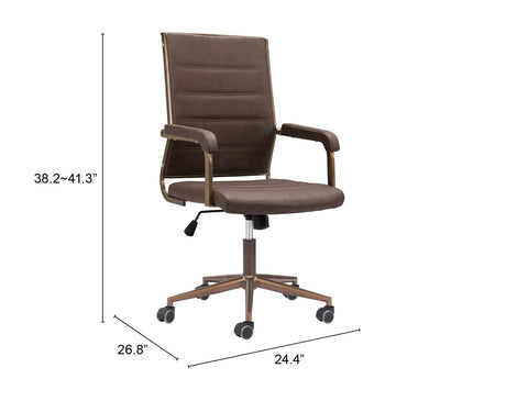 Auction Espresso Office Chair by Zuomod at Eve Furniture