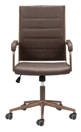 Auction Espresso Office Chair by Zuomod at Eve Furniture