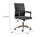 Auction Vintage Black Office Chair by Zuomod at Eve Furniture