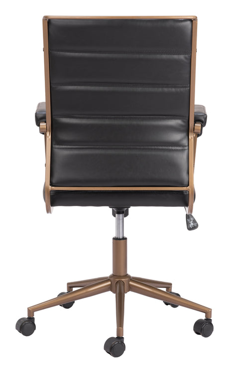Auction Vintage Black Office Chair by Zuomod at Eve Furniture