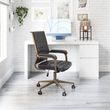 Auction Vintage Black Office Chair by Zuomod at Eve Furniture