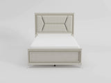 Audra White California King Panel Bed by Homelegance at Eve Furniture
