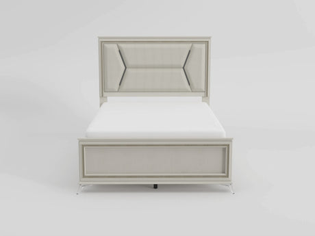 Audra White California King Panel Bed by Homelegance at Eve Furniture