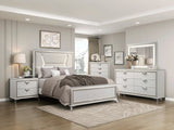 Audra White King Panel Bed by Homelegance at Eve Furniture