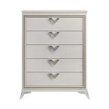 Audra White Panel Bedroom Set by Homelegance at Eve Furniture