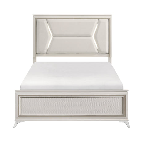 Audra White Panel Bedroom Set by Homelegance at Eve Furniture