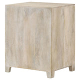 August White Washed 1-Door Accent Cabinet