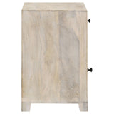 August White Washed 1-Door Accent Cabinet