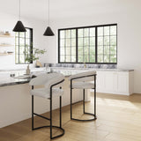 Augusta Barstool in Light Grey (set of 2) by Manhattan Comfort at Eve Furniture