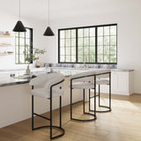 Augusta Barstool in Light Grey (set of 3) by Manhattan Comfort at Eve Furniture